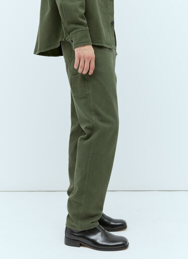 A.P.C. Men's Chuck Elasticated Waistband Pants in Green