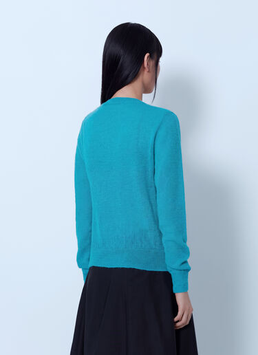 LN-CC® - Studio Nicholson: Elya Crew-Neck Sweater - Blue Studio Nicholson Elya Crew-Neck Sweater Blue stn0265005