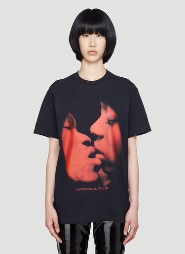 Mowalola Kiss Me T-Shirt Black mow0342006