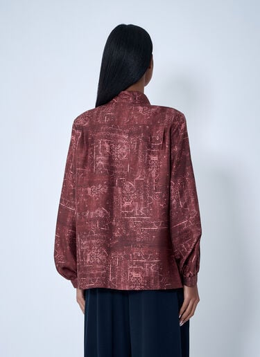 Max Mara Silk Shirt Bordeaux max0263007