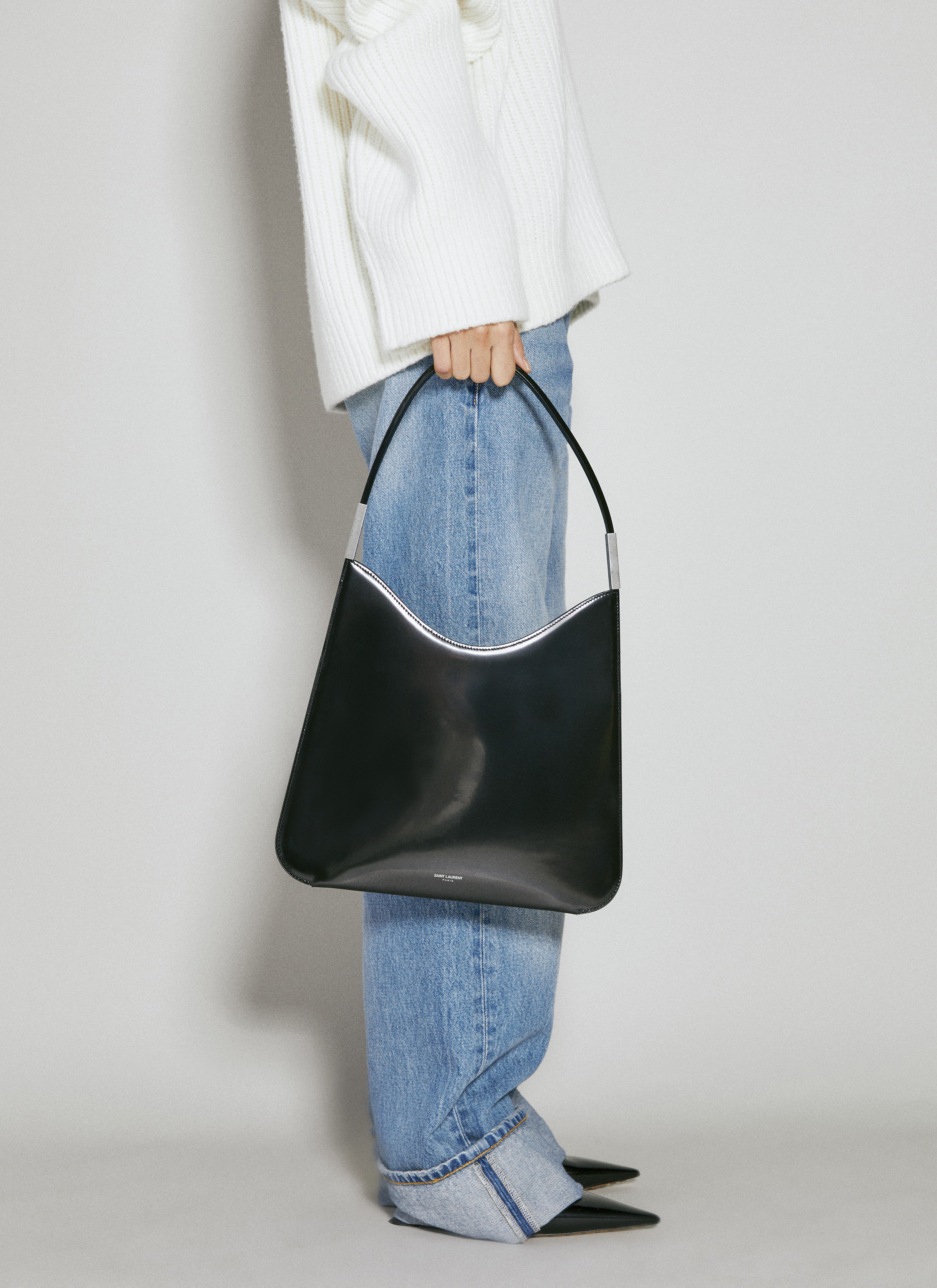 Saint Laurent Sadie Shoulder Bag in Black LN CC