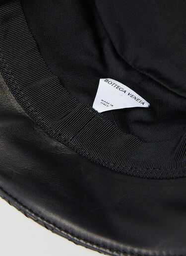 Intrecciato Leather Bucket Hat Bottega Veneta Intrecciato Leather Bucket Hat Black bov0253072