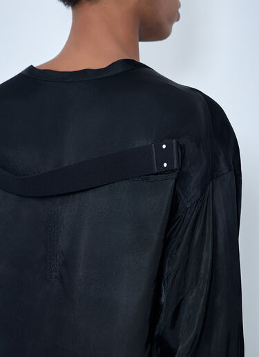 Rick Owens Oversized V-Neck Shirt Black ric0163015