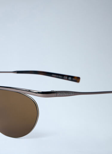 Saint Laurent SL 862 Oval Frame Sunglasses Brown sla0263115