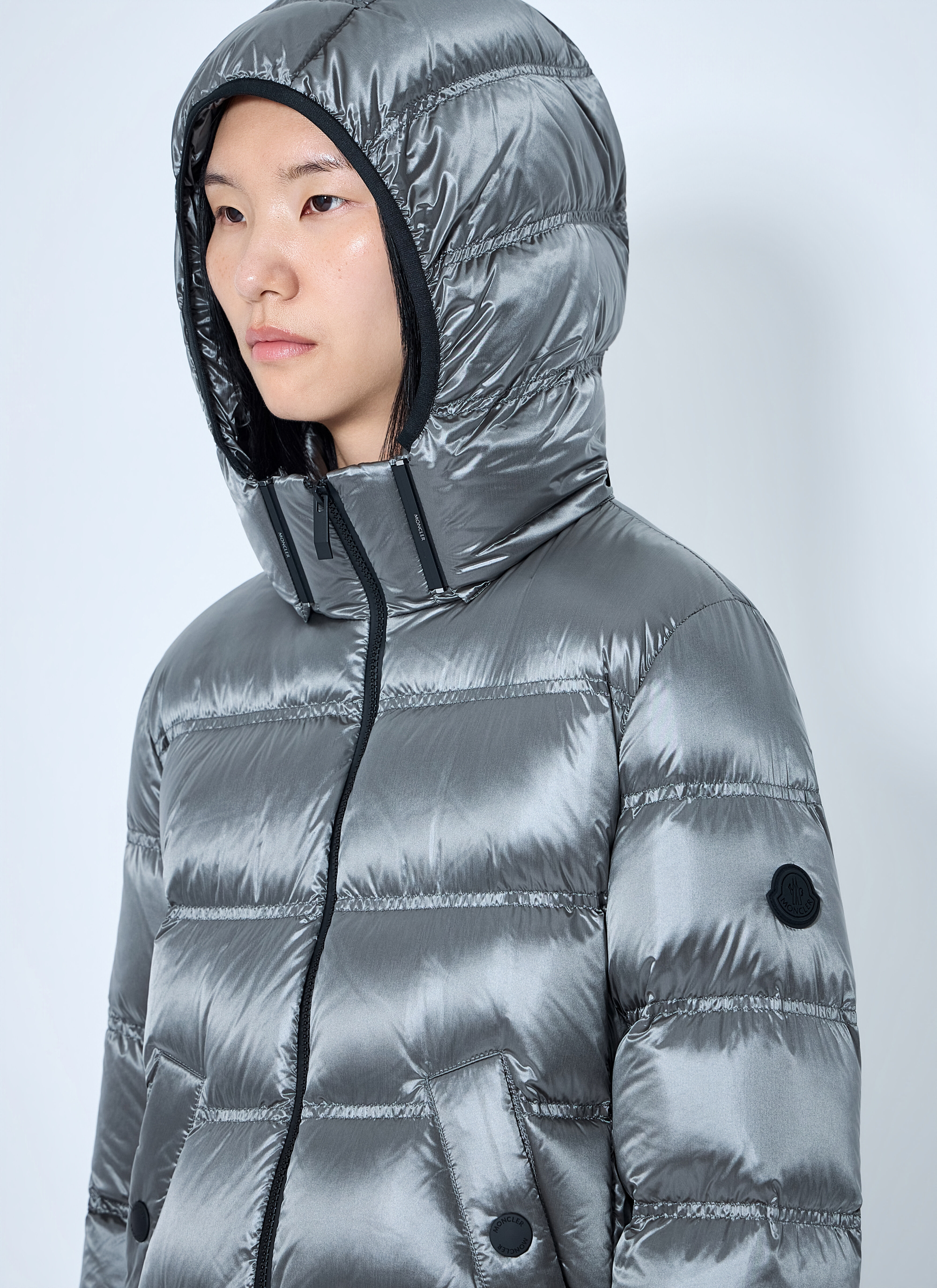 Moncler Women's' Sensation Short Down Jacket in Dark Grey | LN-CC®
