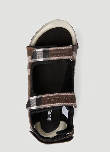 Burberry Arthur Check Sandals Brown bur0251078