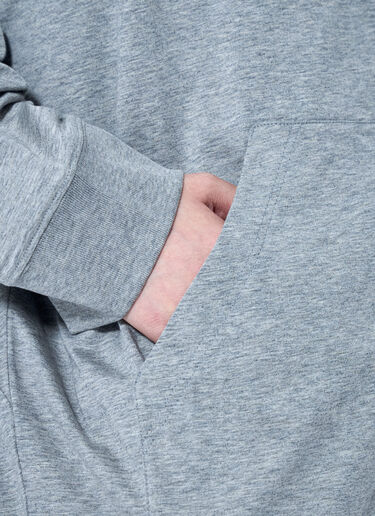 LN-CC® - Miu Miu: Zip Hoodie with Patch Detail - Grey Miu Miu Zip Hoodie with Patch Detail Grey miu0265007