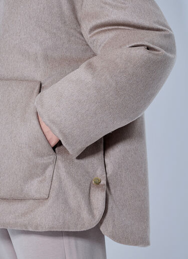 LN-CC® - Max Mara: Reversible Cashmere Puffer Jacket - Beige Max Mara Reversible Cashmere Puffer Jacket Beige max0266154