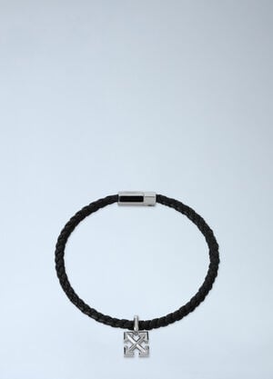 Off-White Arrow Leather Bracelet Grey ofw0164350