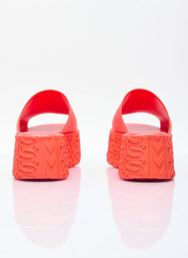 Melissa x Marc Jacobs Becky Platform Slides Orange mxm0254002