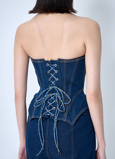 Vivienne Westwood Denim Cobrax Corset Blue vvw0260009