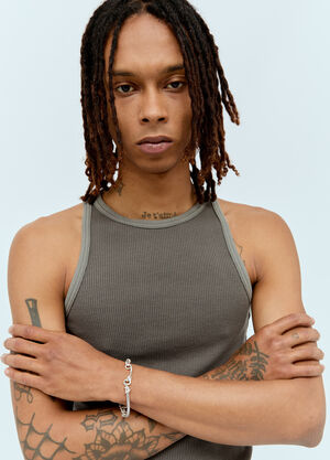 Walter Van Beirendonck Knot Chain Bracelet Silver wlt0158026