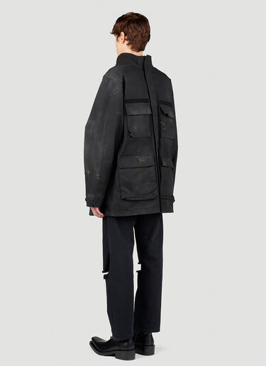 Balenciaga Double Front Parka Jacket Black bal0153002