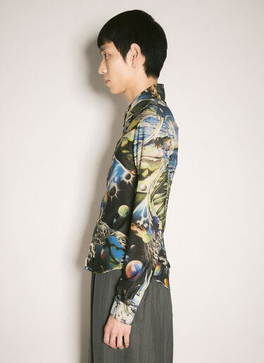 Martine Rose Printed Stretch Shirt Multicolour mtr0158008