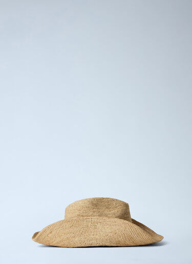 Miu Miu Raffia Hat Beige miu0264027