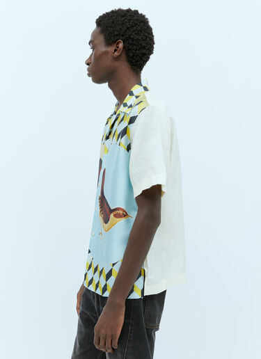 Wales Bonner Birdsong 桑蚕丝衬衫 乳白色 wbn0154011