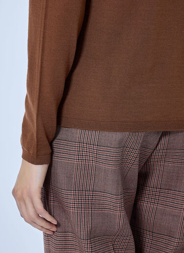 LN-CC® - Max Mara: Turtleneck Fine Knit Sweater - Brown Max Mara Turtleneck Fine Knit Sweater Brown max0266028