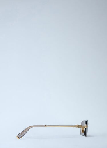 Rectangular Rimless Sunglasses Miu Miu Rectangular Rimless Sunglasses Gold lmu0262008