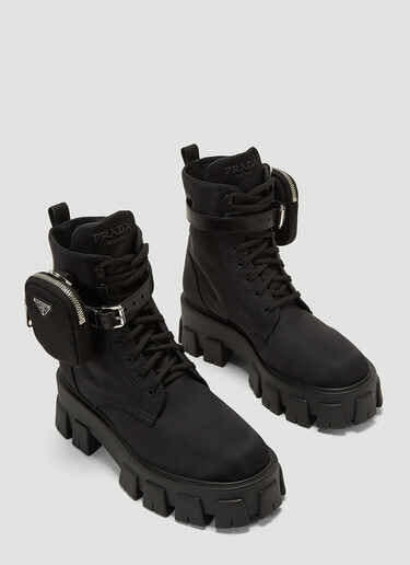 Prada Monolith Re-Nylon Boots Black pra0243047