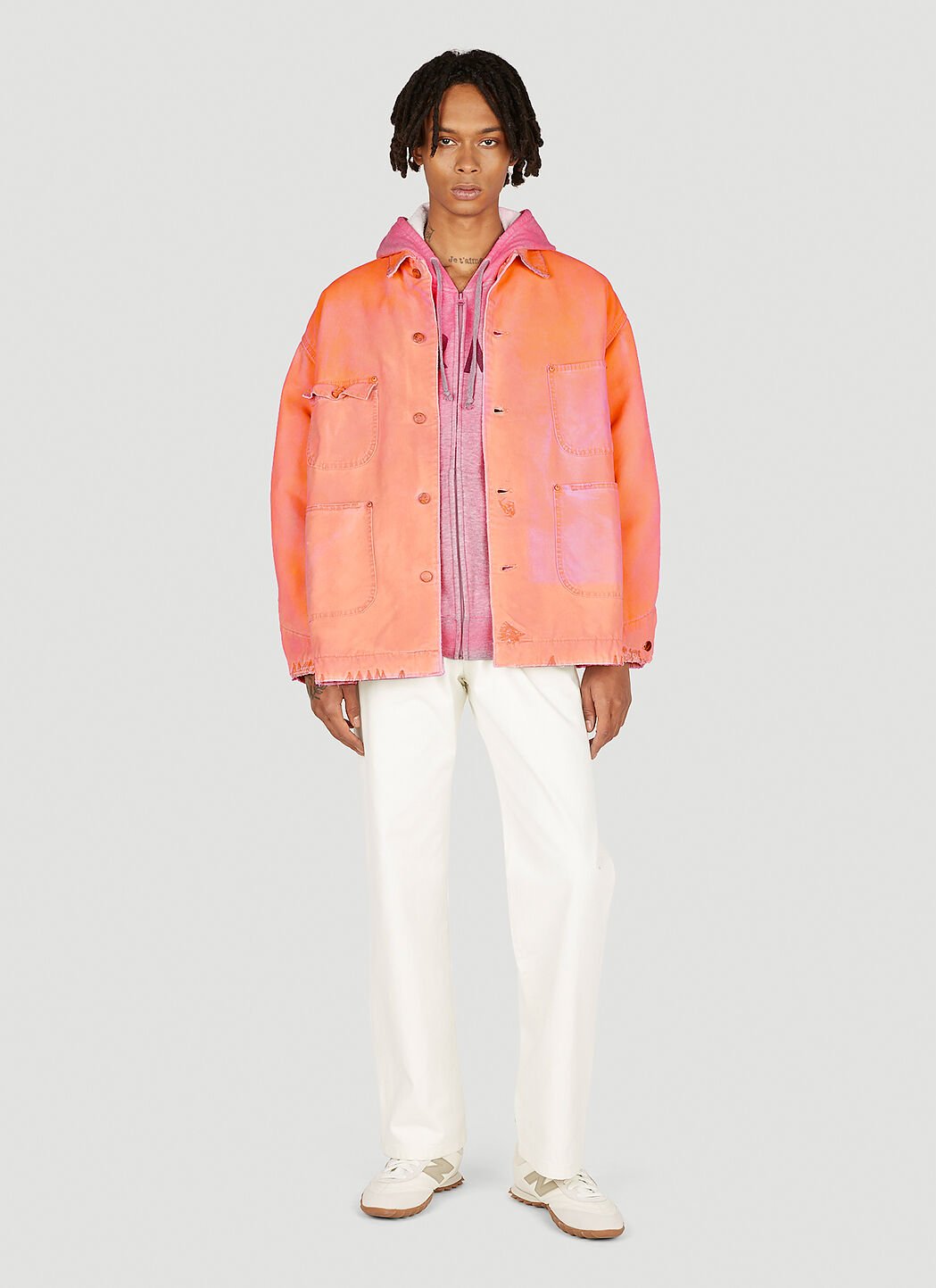 NOTSONORMAL Army Hooded Sweatshirt in Pink LN CC