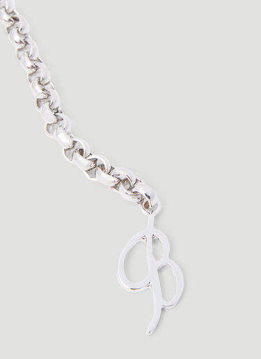 Blumarine Logo Layered Chocker Silver blm0254010