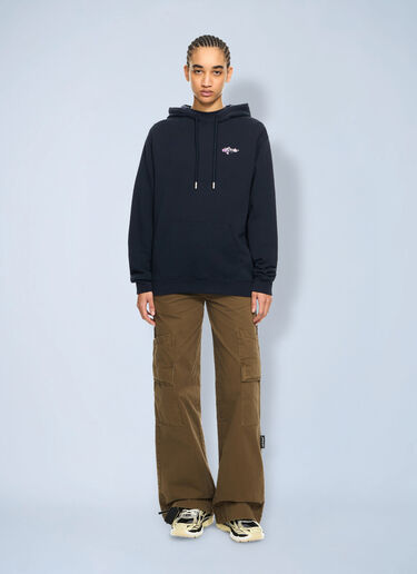 Off-White Dripped Watercolor Arrow Hoodie Blue ofw0264028