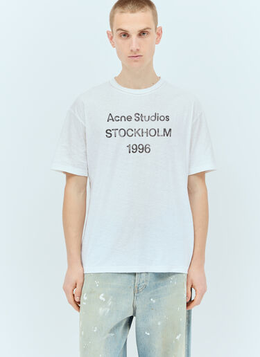 Acne Studios Logo Print T-Shirt White acn0155027