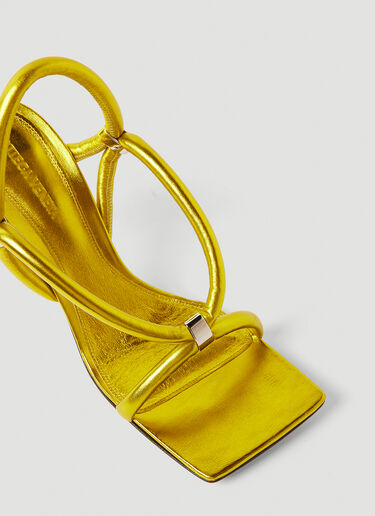 Bottega Veneta Stretch Strap High Heel Sandals Yellow bov0251077