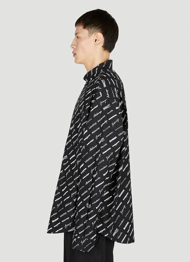 Balenciaga 徽标印花衬衫 黑色 bal0151001