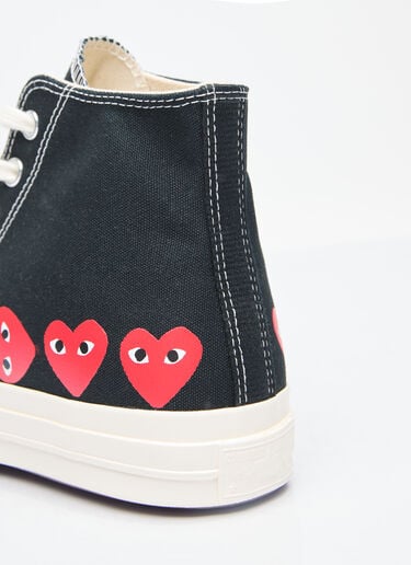 Comme des Garçons PLAY x Converse Multi-Heart Chuck 70 高帮运动鞋 黑色 cpc0355007