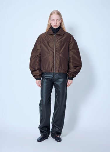 Lemaire Puffer Blouson In Water-Repellent Canvas Brown lem0366001