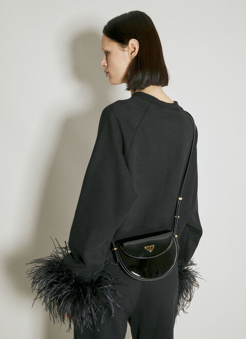 Prada パテントレザー ショルダーバッグ ブラック pra0255003