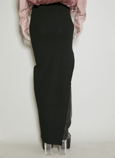 Rick Owens ニットマキシスカート ブラック ric0254009