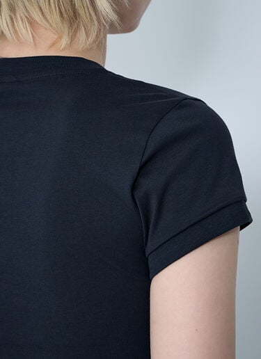 GANNI Logo Motif T-Shirt Dark Grey gan0261003