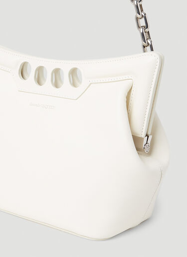Alexander McQueen Small Peak Shoulder Bag White amq0252002