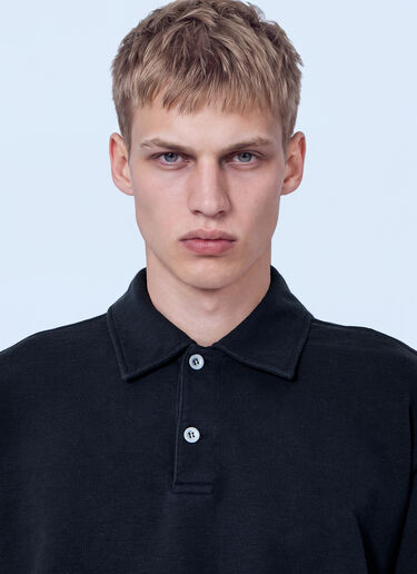 Stone Island Longsleeve Polo Black sto0165089