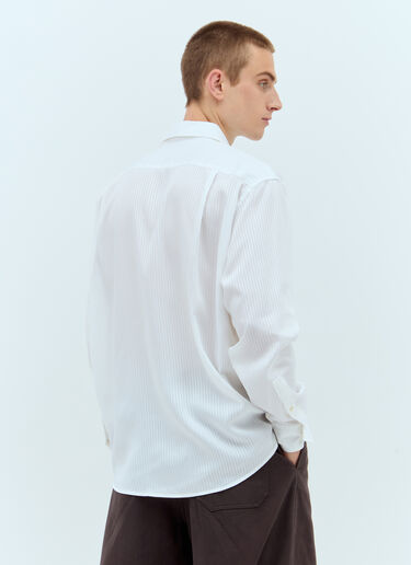 Acne Studios Stripe Button-Up Shirt White acn0157009