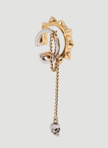 Alexander McQueen Punk Stud Ear Cuff Gold amq0251069