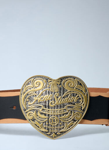 Heart Logo Engraved Belt Acne Studios Heart Logo Engraved Belt Camel acn0262012