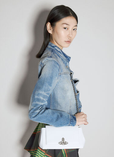 Vivienne Westwood 헤이즐 미디엄 핸드백 화이트 vvw0255011