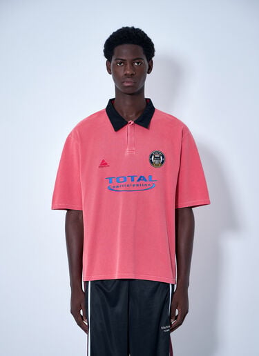 Martine Rose Logo Polo Shirt Pink mtr0164016