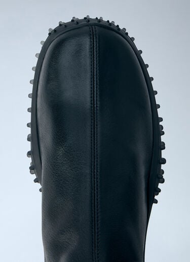 LN-CC® - Miu Miu: Stretch Nappa Leather Boots - Black Miu Miu Stretch Nappa Leather Boots Black miu0266111