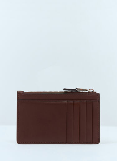 Max Mara Logo Embossed Cardholder Brown max0257051