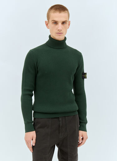 Stone Island High Neck Sweater Green sto0158038