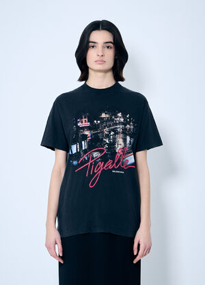 Balenciaga Pigalle Print T-Shirt Grey bal0260012