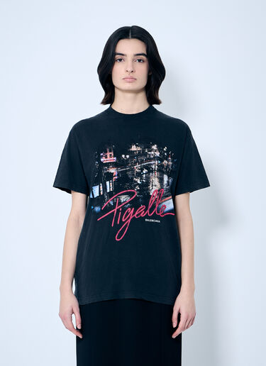 Balenciaga Pigalle 印花 T 恤  黑色 bal0259006