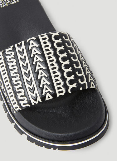 Marc Jacobs Monogram Slides Black mcj0251020