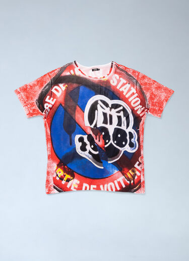 Logo Motif T-Shirt CHITO Logo Motif T-Shirt Red chi0160004