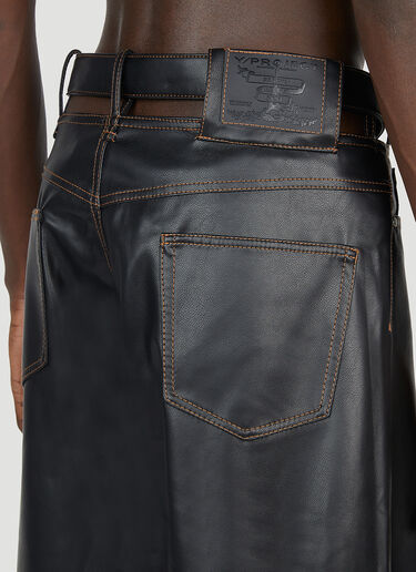 Y/Project Y-Buckle Belt Pants Black ypr0152012