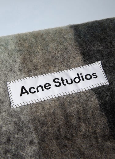 Check Scarf Acne Studios Check Scarf Green acn0346015